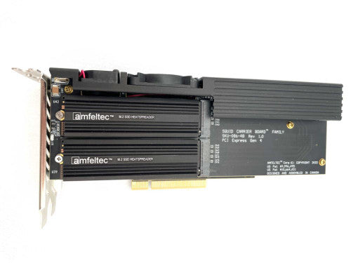 Squid PCI Express Gen 4 Carrier Board for eight (8) M.2 NVME PCIe Gen 4 SSD modules Squid PCI Express Gen 4 Carrier Board for eight (8) M.2 NVME PCIe Gen 4 SSD modules